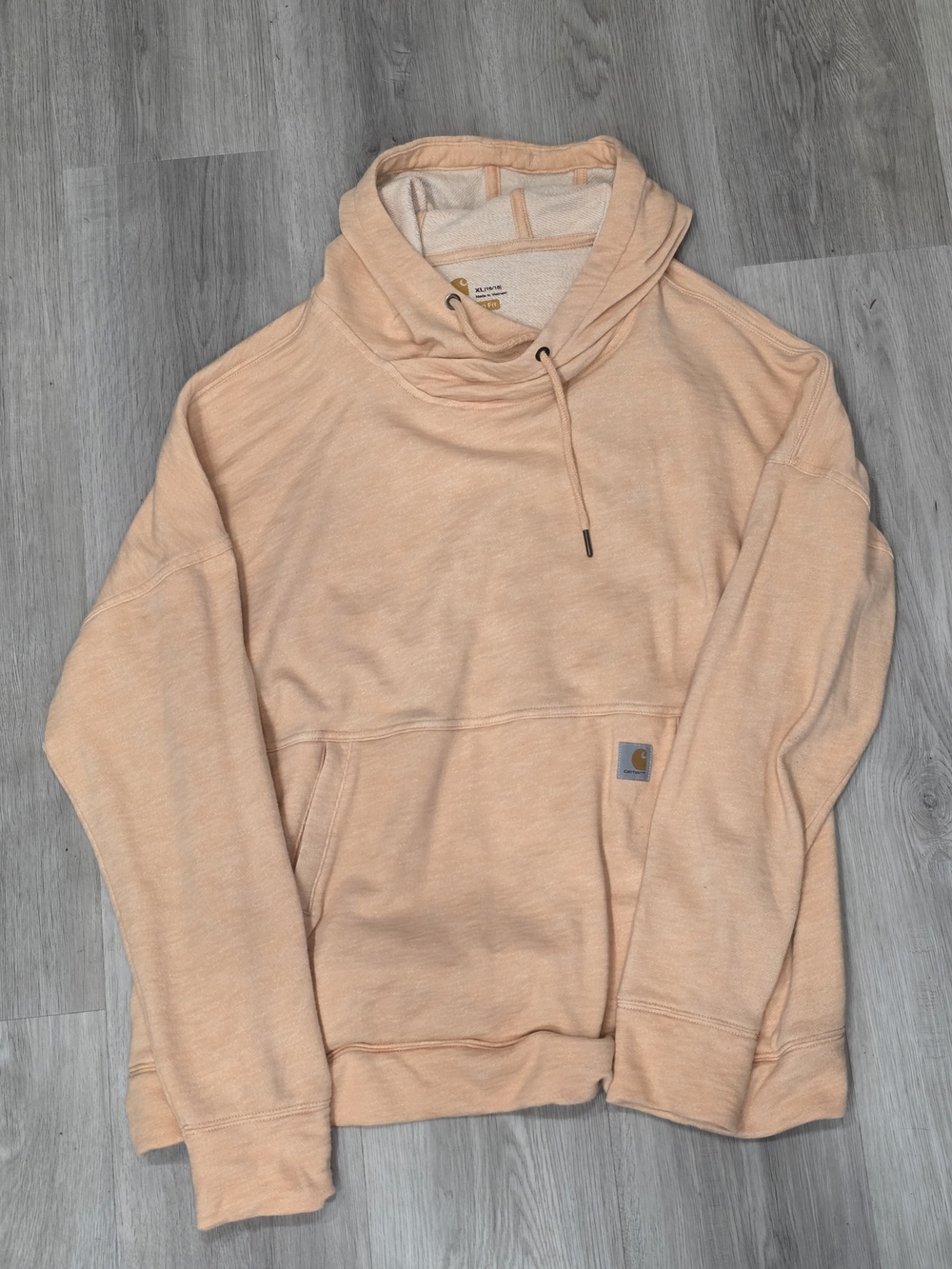 Carhartt Peach Cowl-Neck Pullover Hoodie